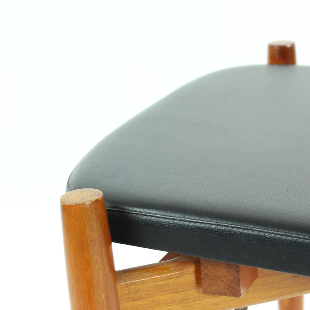 Tall Dining Chairs in Teak Wood, Czechoslovakia circa 1970