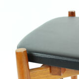 Tall Dining Chairs in Teak Wood, Czechoslovakia circa 1970