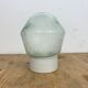 Vintage white porcelain ceiling light with frosted glass , 1970s