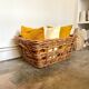Wicker basket and braided rattan 66 x 47 cm