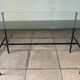French coffee table by Pierre Guariche, published by Steiner, in glass and steel.