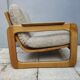 pair of armchairs Scandinavian style sled years 60/70