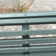 Bench made of metal and wood