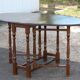 Solid wood folding dining room table