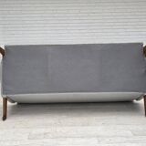 Design danois par Arne Hovmand-Olsen, canapé 3 places modèle 490, refait à neuf.