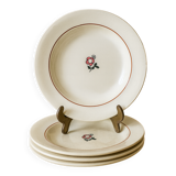 Antique ironstone plates from the coal mines