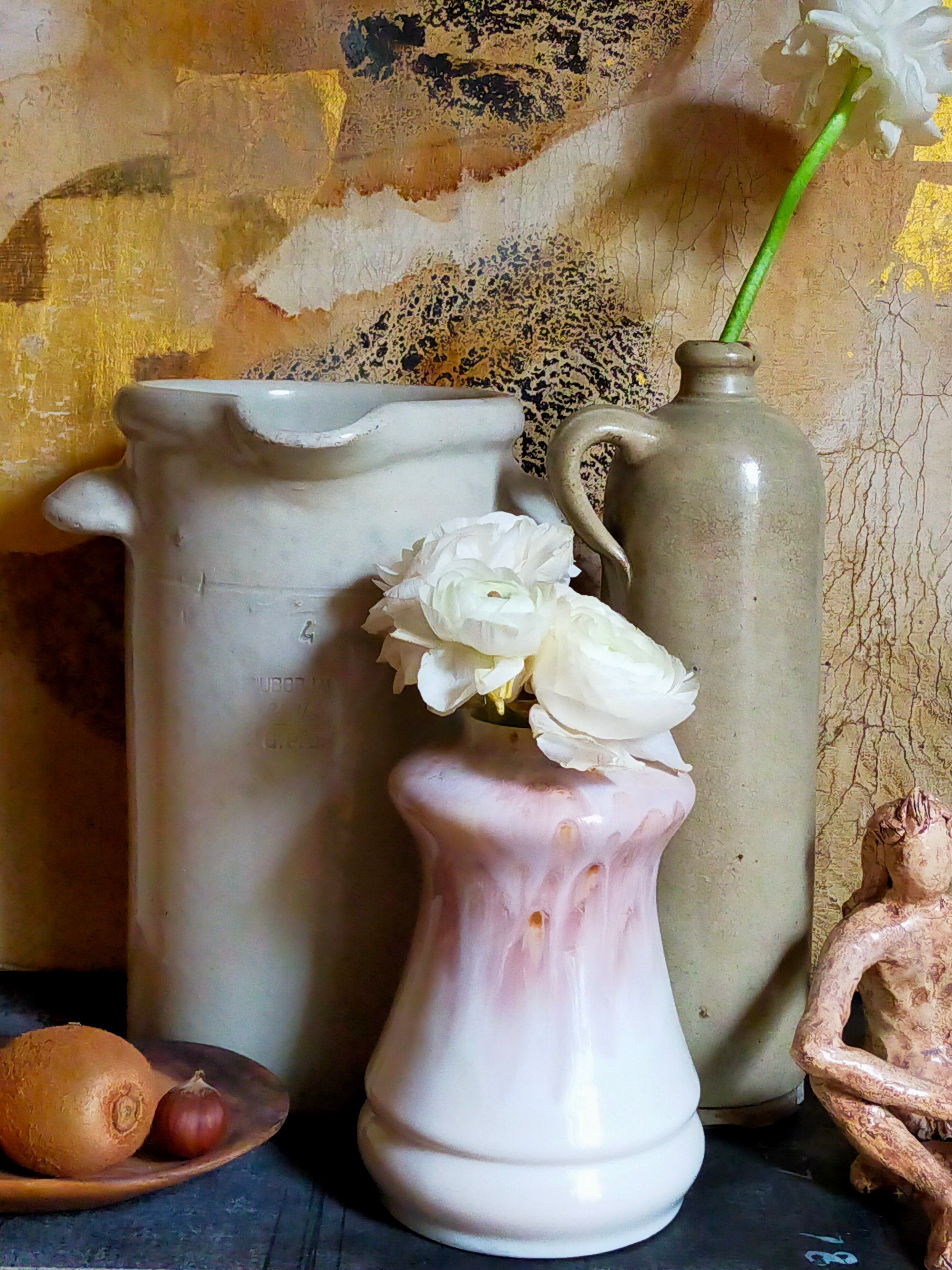 Ceramic vase of St-Uze manufacture Rodaceram 60s