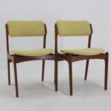 1960s Erik Buch Set of Six Restored Teak Dining Chairs, Denmark