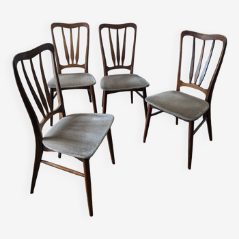 Set of 4 Scandinavian Nils Koefoed chairs