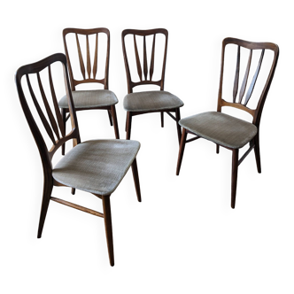 Suite de 4 chaises scandinaves Nils Koefoed