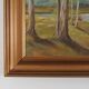 Peinture « Deux bouleaux au bord de l'étang », design scandinave, années 1970