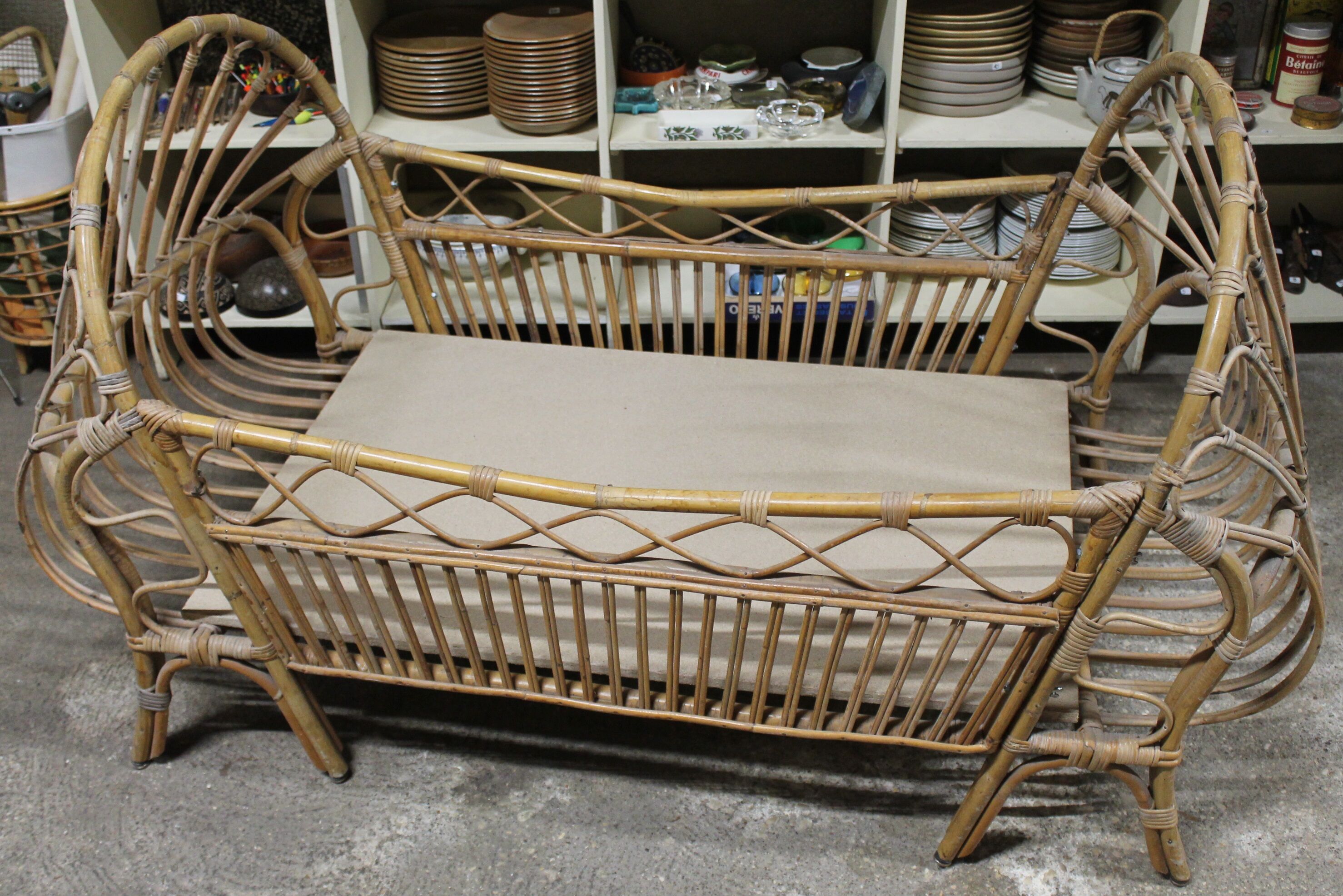 Rattan child bed