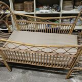 Rattan child bed