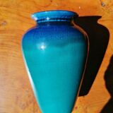 Turquoise and cobalt vase