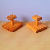 Pine coat hooks, 1980.