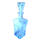 Original square crystal carafe with blue background