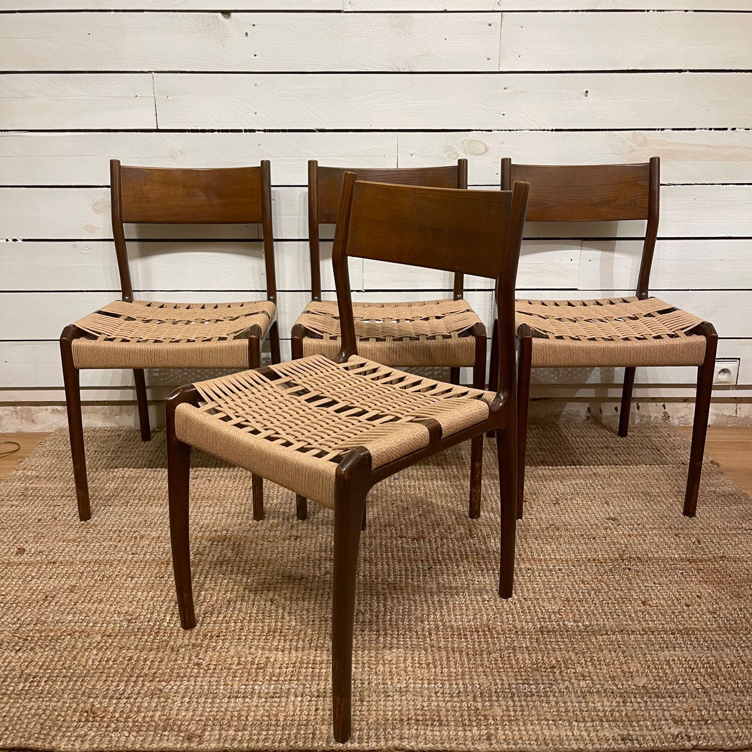 Series of 4 chairs Havana 1960