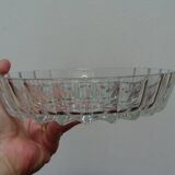 Plat compartimenté vintage en verre