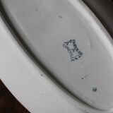 Ravier small oval dish Blue Bordure Lunéville