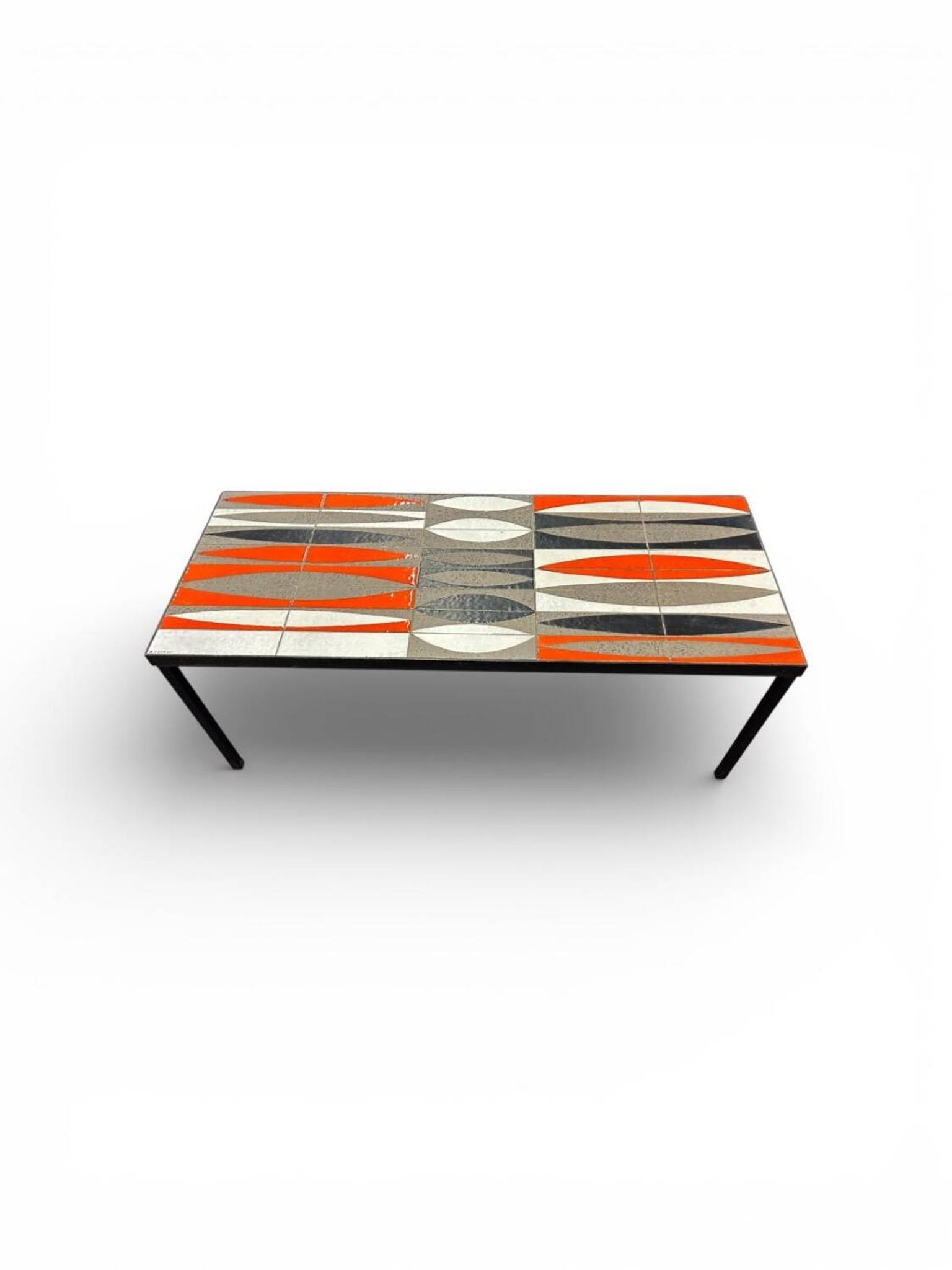 Table basse navettes de roger capron vallauris france années 1960