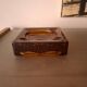 Ashtray, blown glass pocket emptying tray vintage 70's