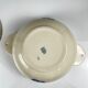 Half-porcelain soup tureen from Badonviller, blue flower pattern, early 20th century.