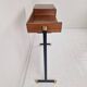 Table console / coiffeuse italienne du milieu du siècle avec des éléments en laiton, années 1950.