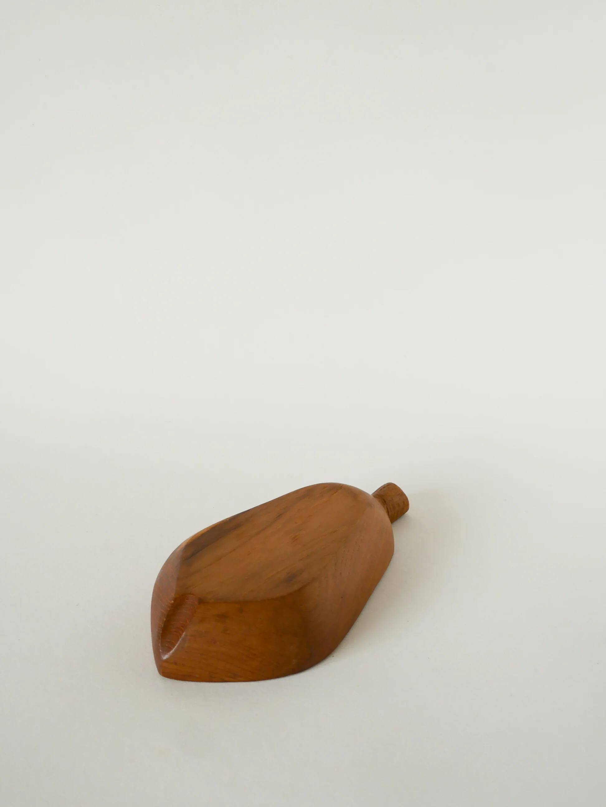 Olive wood catchall, pear, 1970