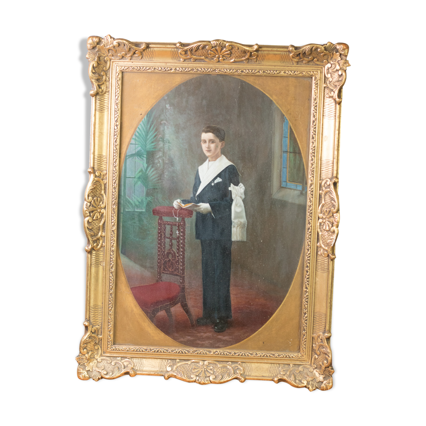 The profession of faith, end of the 19th golden frame