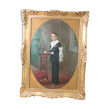 The profession of faith, end of the 19th golden frame