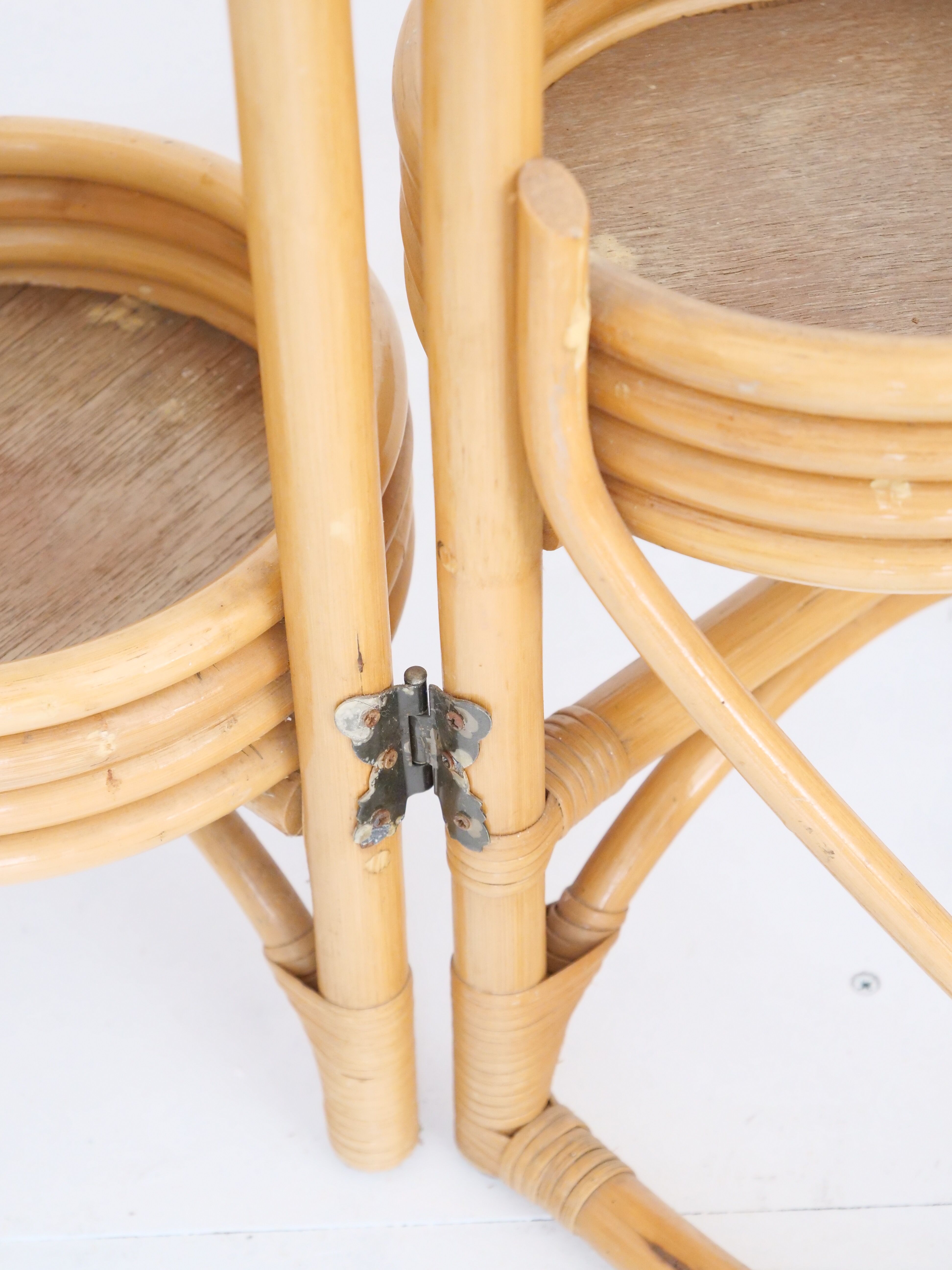 Rattan plant holder