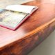 Organic Coffee Table "Slab" in Solid Exotic Wood