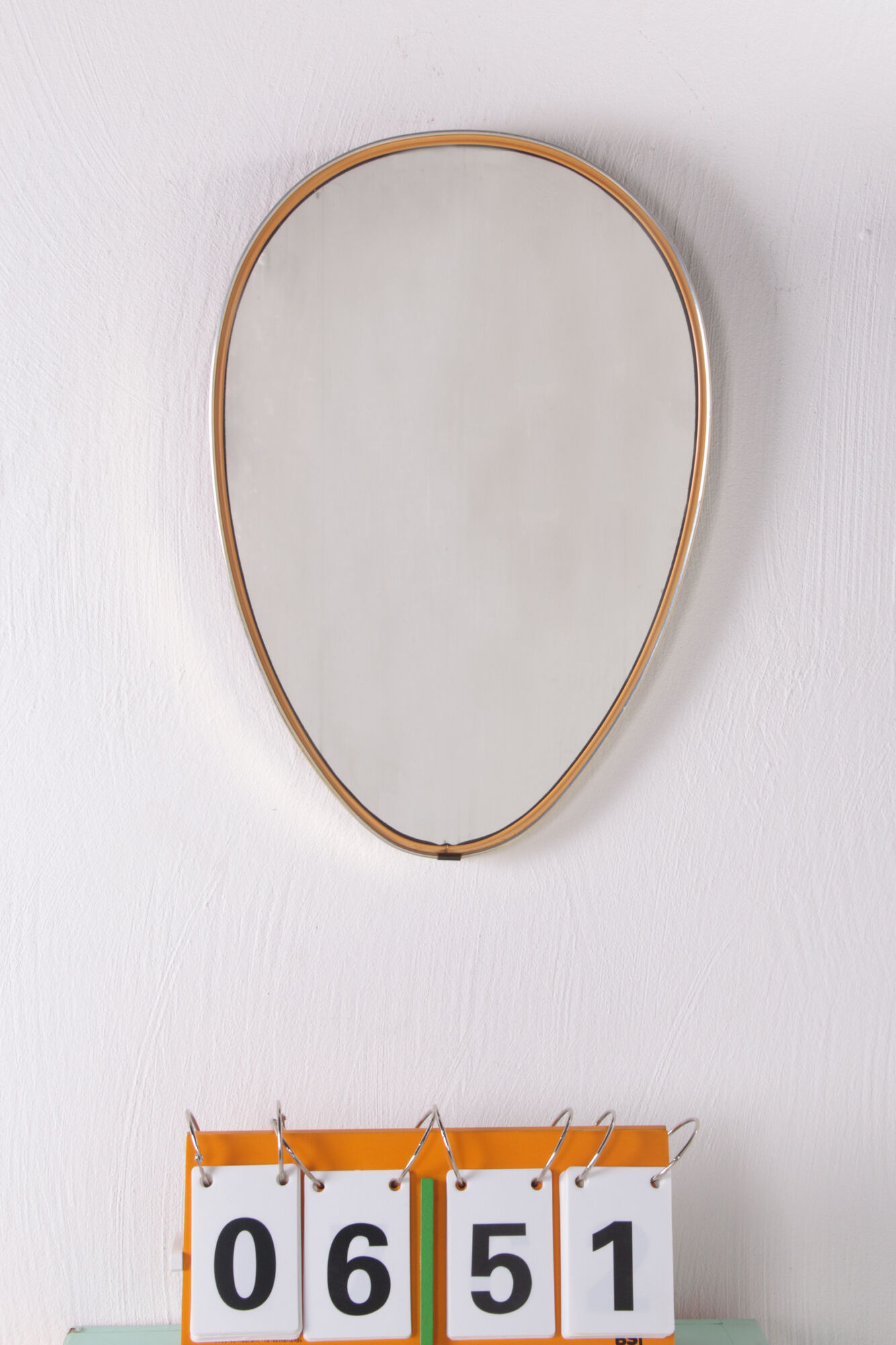 Retro mirror with gold 1960s