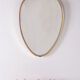 Retro mirror with gold 1960s