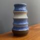 Blue vase by Strehla model 1408 Eastern Germany 1960s