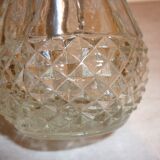 Sucrier de table en verre avec bec verseur en inox