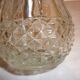 Glass table sugar bowl with stainless steel spout