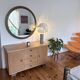 Miroir scandinave XL, 94 cm, années 1960
