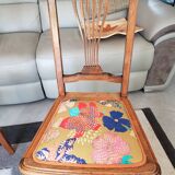 Pair of vintage Louis XVI style chairs from the 19th century