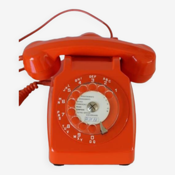 Téléphone Socotel S63 orange 1973