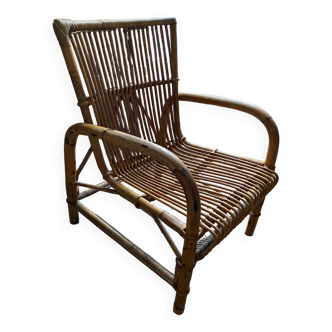 Rattan armchair