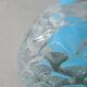 Glass and blue opaline vase