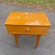 Table chevet pieds compas 1960