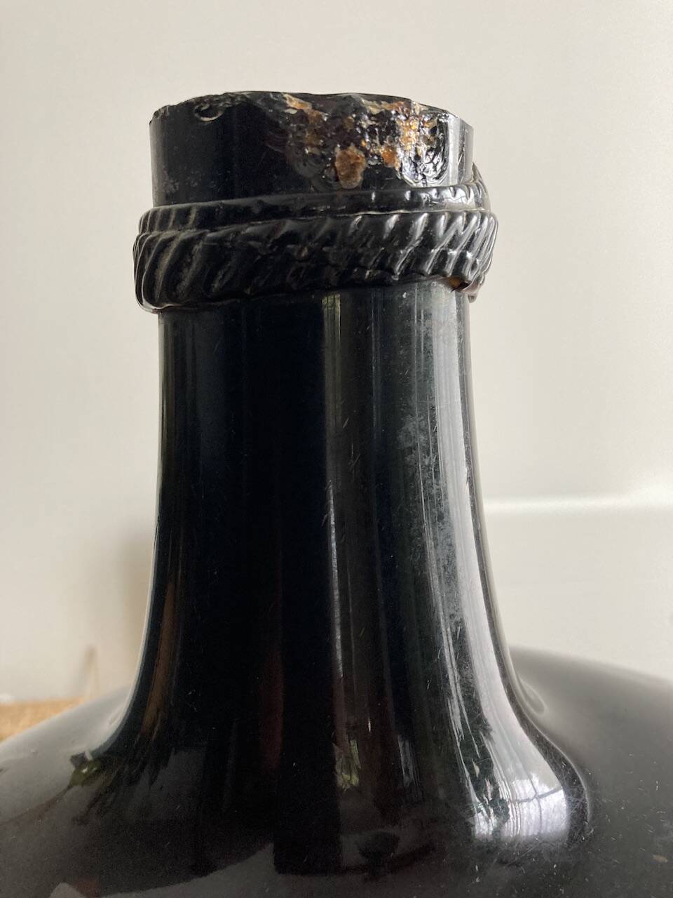 Amber demijohn 50l late 19th century