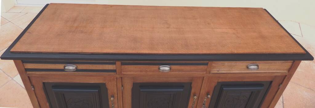 Enfilade en bois massif 3 portes 3 tiroirs