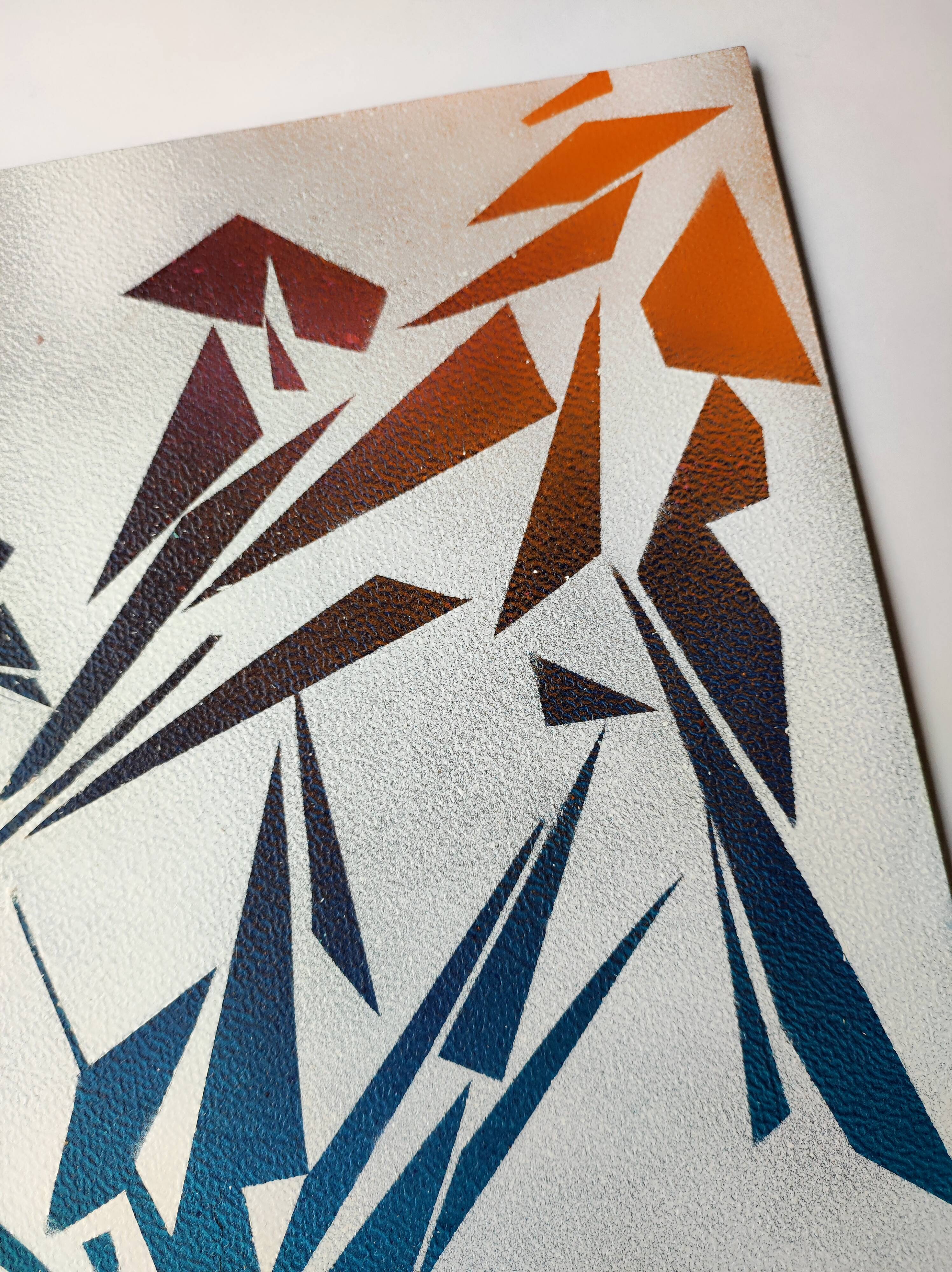 Peinture géométrique minimaliste