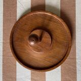 Plateau à condiments en teck vintage