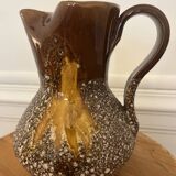 Fat lava ceramic pitcher