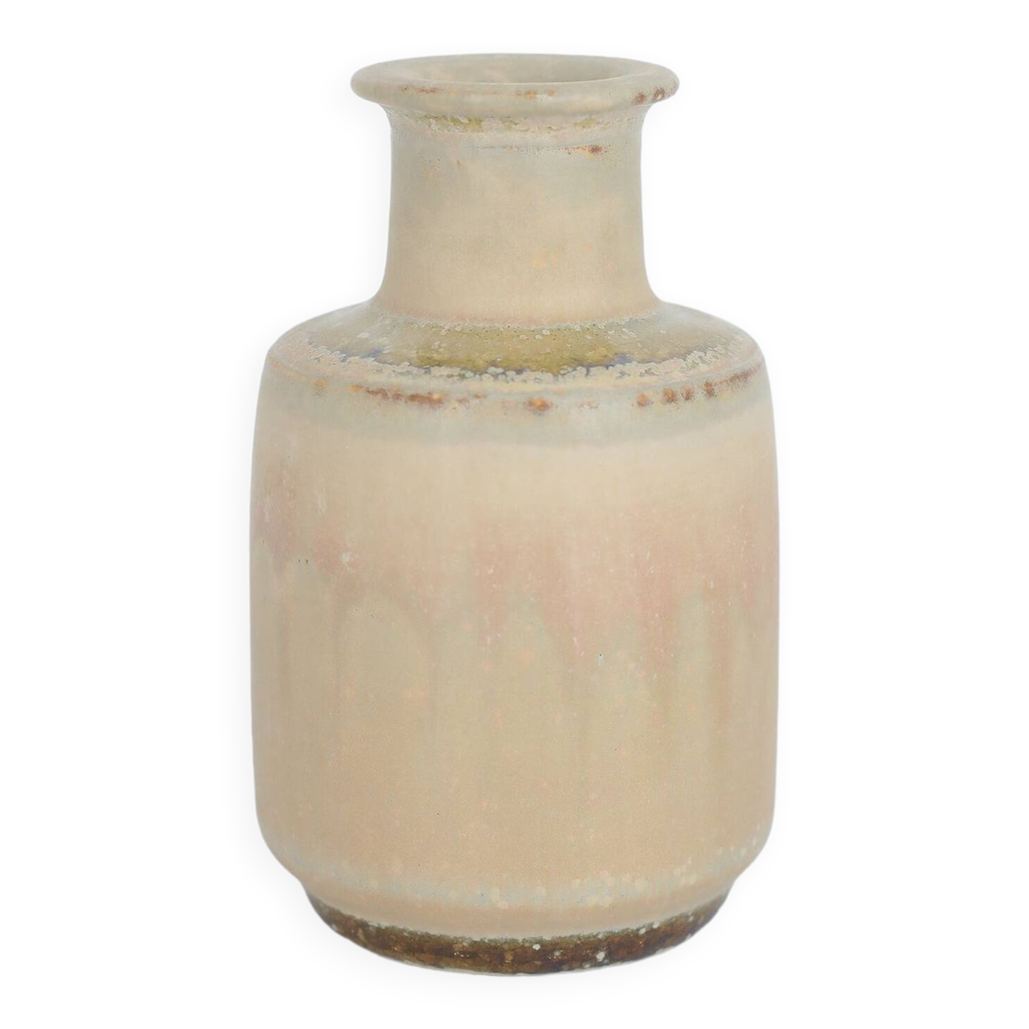 Small Mid-Century Scandinavian Modern Collectible Vase in Sandstone by Gunnar Borg for Höganäs