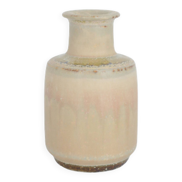 Petit Vase de Collection Mid-Century Scandinave Moderne en Grès de Sable par Gunnar Borg pour Höganäs